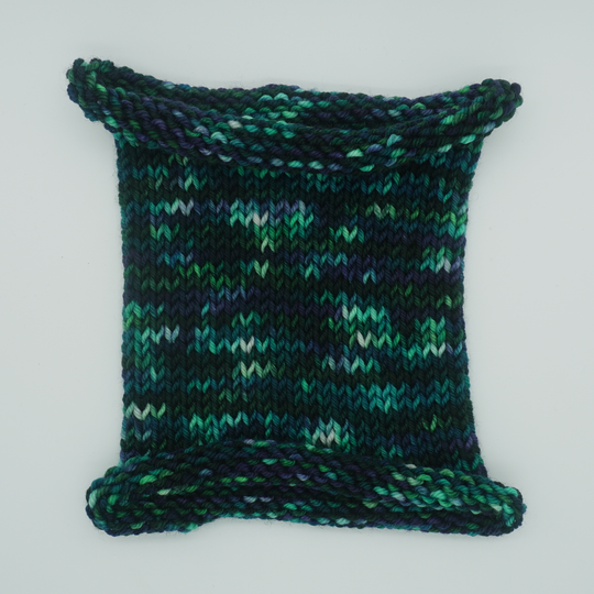 Annabel Lee: Knit swatch