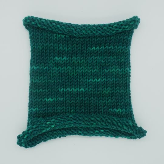 Kingdom by the Sea: Knit swatch