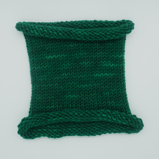 The Lake: Knit swatch