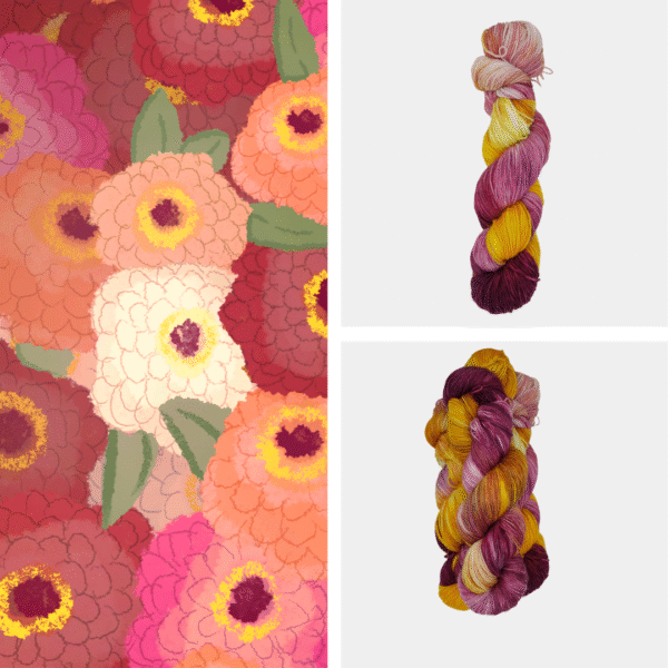 Zinnia Bloom Sock